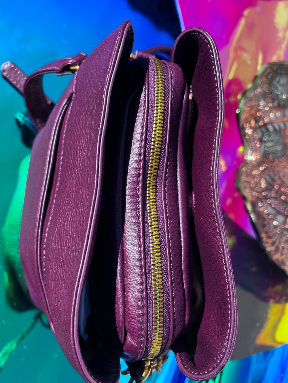 NWT HOBO Starr Convertible Crossbody Leather Mulberry Shoulder Bag - Picture 9 of 16